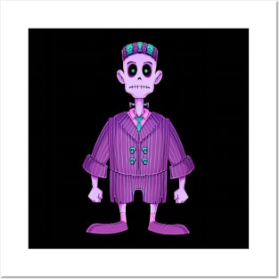 Frank the Monster (Pink) Posters and Art